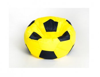 Кресло-мешок Мяч малый желто-черное в Когалыме - kogalym.mebel-74.com | фото