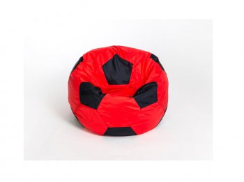 Кресло-мешок Мяч малый красно-черное в Когалыме - kogalym.mebel-74.com | фото