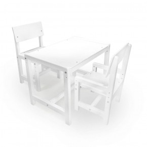 Детский растущий комплект стол и два стула  Я САМ "Лофт" (Белый, Белый) в Когалыме - kogalym.mebel-74.com | фото