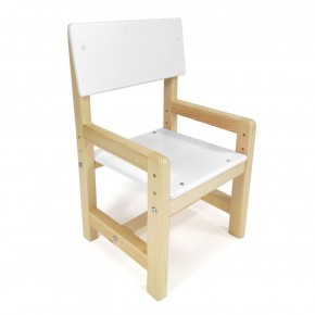 Детский растущий комплект стол и стул  Я САМ "Лофт" (Белый, Сосна) в Когалыме - kogalym.mebel-74.com | фото