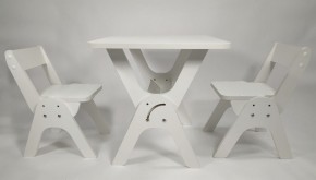 Детский растущий стол-парта и два стула Я САМ "Умка-Дуо" (Белый) в Когалыме - kogalym.mebel-74.com | фото