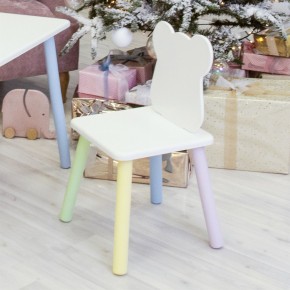 Детский стул Мишутка (Белый/Белый/Цветной) в Когалыме - kogalym.mebel-74.com | фото