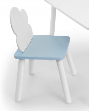 Детский стул Облачко (Белый/Голубой/Белый) в Когалыме - kogalym.mebel-74.com | фото