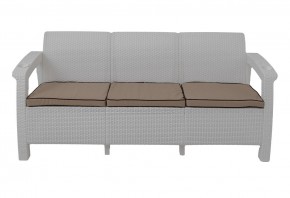 Диван Yalta Premium Sofa 3 Set (Ялта) белый (+подушки под спину) в Когалыме - kogalym.mebel-74.com | фото
