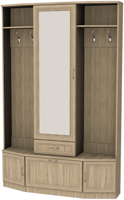 Шкаф для прихожей с зеркалом арт.600 в Когалыме - kogalym.mebel-74.com | фото