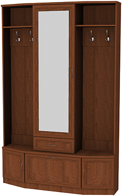 Шкаф для прихожей с зеркалом арт.600 в Когалыме - kogalym.mebel-74.com | фото