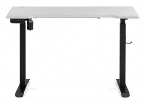 Компьютерный стол Маркос с механизмом подъема 120х75х75 белая шагрень / черный в Когалыме - kogalym.mebel-74.com | фото