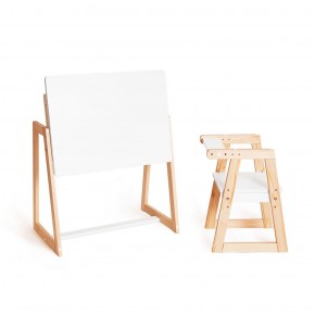 Комплект детской мебели стол и  два стула Я САМ "Лофт-Дуо" (Белый) в Когалыме - kogalym.mebel-74.com | фото