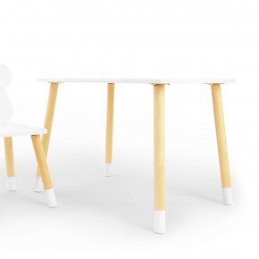 Комплект детской мебели стол и стул Звездочка (Белый/Белый/Береза) в Когалыме - kogalym.mebel-74.com | фото