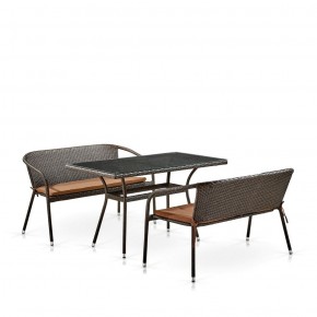Комплект мебели из иск. ротанга T286A/S139A-W53 Brown в Когалыме - kogalym.mebel-74.com | фото