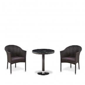 Комплект плетеной мебели T601/Y350A-W53 Brown (2+1) в Когалыме - kogalym.mebel-74.com | фото