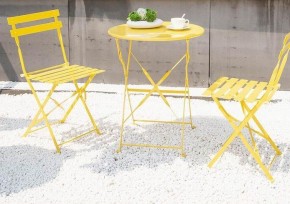 Комплект садовой мебели OTS-001R (стол + 2 стула) металл в Когалыме - kogalym.mebel-74.com | фото