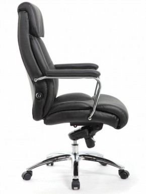 Кресло BRABIX PREMIUM "Phaeton EX-502" (кожа с компаньоном, хром, черное) 530882 в Когалыме - kogalym.mebel-74.com | фото
