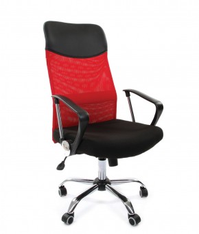 Кресло для руководителя CHAIRMAN 610 N (15-21 черный/сетка красный) в Когалыме - kogalym.mebel-74.com | фото