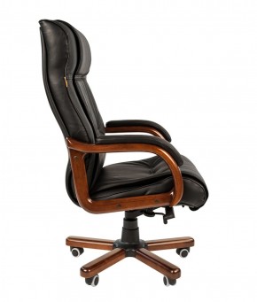 Кресло для руководителя CHAIRMAN  653 (Кожа) Черное в Когалыме - kogalym.mebel-74.com | фото