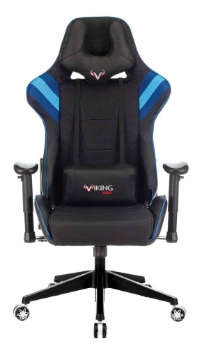 Кресло игровое Бюрократ VIKING 4 AERO BLUE черный/синий в Когалыме - kogalym.mebel-74.com | фото