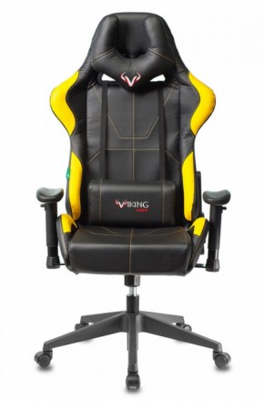Кресло игровое Бюрократ VIKING 5 AERO YELLOW черный/желтый в Когалыме - kogalym.mebel-74.com | фото