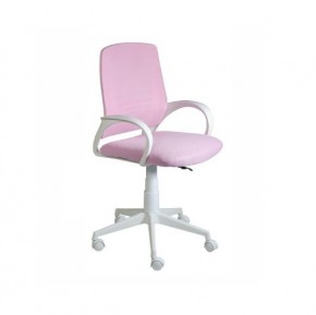 Кресло Ирис White сетка/ткань розовая в Когалыме - kogalym.mebel-74.com | фото