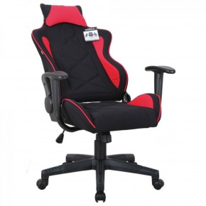 Кресло компьютерное BRABIX GT Racer GM-101 + подушка (ткань) черное/красное (531820) в Когалыме - kogalym.mebel-74.com | фото