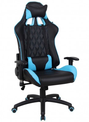 Кресло компьютерное BRABIX "GT Master GM-110" (черное/голубое) 531928 в Когалыме - kogalym.mebel-74.com | фото