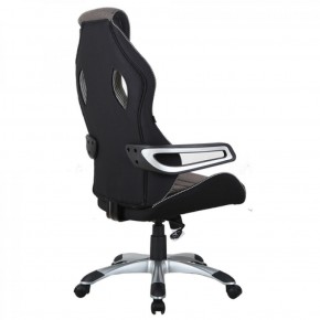 Кресло компьютерное BRABIX Techno GM-002 (ткань) черное/серое, вставки белые (531815) в Когалыме - kogalym.mebel-74.com | фото