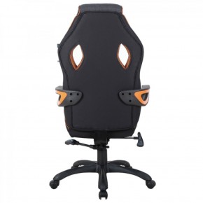 Кресло компьютерное BRABIX Techno Pro GM-003 (ткань черное/серое, вставки оранжевые) 531813 в Когалыме - kogalym.mebel-74.com | фото