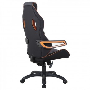 Кресло компьютерное BRABIX Techno Pro GM-003 (ткань черное/серое, вставки оранжевые) 531813 в Когалыме - kogalym.mebel-74.com | фото