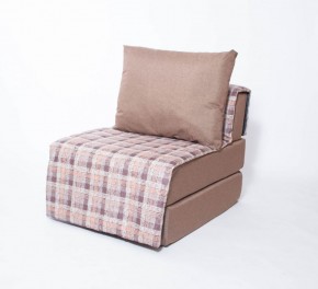 Кресло-кровать бескаркасное Харви (коричневый-квадро беж) в Когалыме - kogalym.mebel-74.com | фото