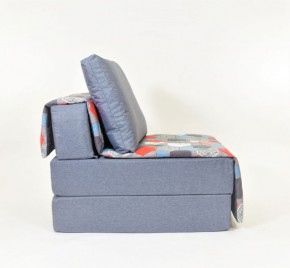 Кресло-кровать бескаркасное Харви (серый-геометрия слейт) в Когалыме - kogalym.mebel-74.com | фото