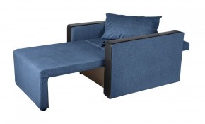 Кресло-кровать Милена с подлокотниками (синий) Велюр в Когалыме - kogalym.mebel-74.com | фото