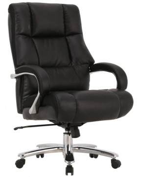 Кресло офисное BRABIX PREMIUM "Bomer HD-007" (рециклированная кожа, хром, черное) 531939 в Когалыме - kogalym.mebel-74.com | фото