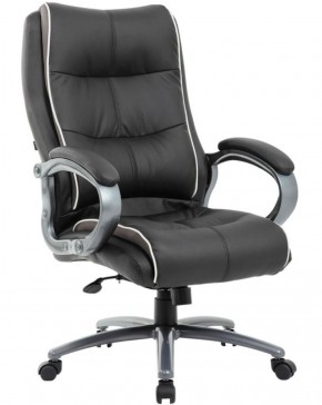 Кресло офисное BRABIX PREMIUM "Strong HD-009" (экокожа черная, ткань серая) 531945 в Когалыме - kogalym.mebel-74.com | фото
