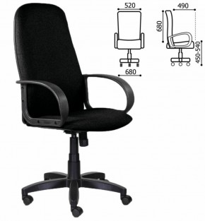Кресло офисное BRABIX "Praktik EX-279" (ткань/кожзам, черное) 532017 в Когалыме - kogalym.mebel-74.com | фото
