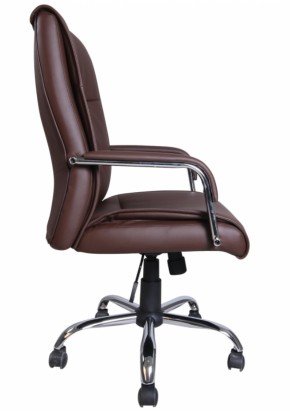Кресло офисное BRABIX "Space EX-508" (экокожа, хром, коричневое) 531164 в Когалыме - kogalym.mebel-74.com | фото