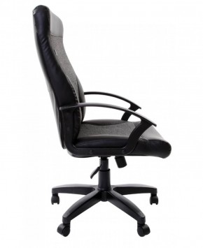 Кресло офисное BRABIX "Trust EX-535" (экокожа/черная/ткань серая) 531383 в Когалыме - kogalym.mebel-74.com | фото