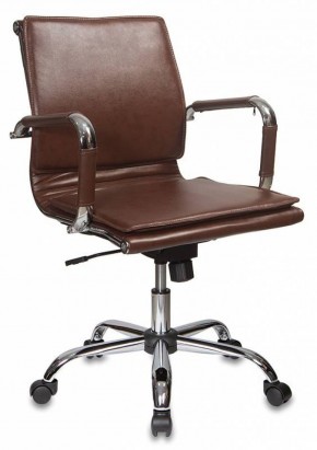 Кресло руководителя Бюрократ CH-993-LOW/BROWN коричневый в Когалыме - kogalym.mebel-74.com | фото
