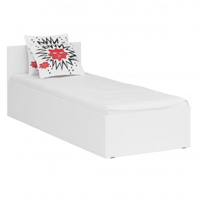 Кровать 0800 + Пенал Стандарт, цвет белый, ШхГхВ 83,5х203,5х70 + 45х52х200 см., сп.м. 800х2000 мм., без матраса, основание есть в Когалыме - kogalym.mebel-74.com | фото