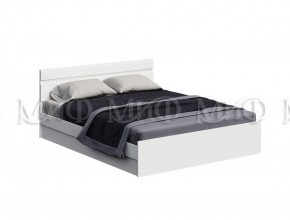 НЭНСИ NEW Кровать 1,4 м (Белый глянец холодный/Белый) в Когалыме - kogalym.mebel-74.com | фото
