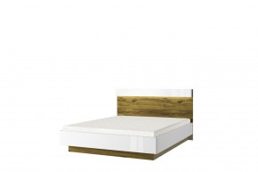 Кровать 160 с подъемником, TORINO, цвет белый/Дуб наварра в Когалыме - kogalym.mebel-74.com | фото