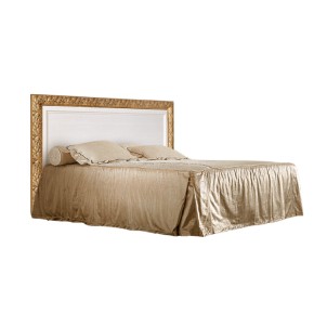 Кровать 2-х спальная (1,4 м)Тиффани штрих-лак/золото с подъемным механизмом (ТФКР140-2[7]) в Когалыме - kogalym.mebel-74.com | фото