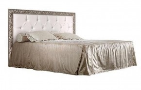 Кровать 2-х спальная(1,6 м)Тиффани Premium черная/серебро с мягким элементом со стразами с подъемным механизмом (ТФКР-2[3][7](П) в Когалыме - kogalym.mebel-74.com | фото