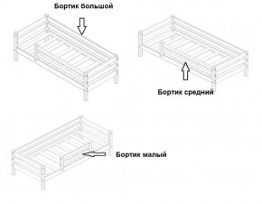 Кровать 2-х ярусная Сонечка с бортиками (лестница наклонная) в Когалыме - kogalym.mebel-74.com | фото