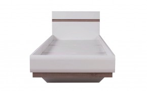 Кровать 90/TYP 90, LINATE ,цвет белый/сонома трюфель в Когалыме - kogalym.mebel-74.com | фото