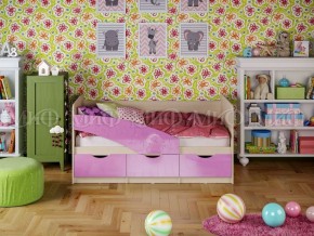 Кровать Бабочки (Сиреневый металлик) 1600 в Когалыме - kogalym.mebel-74.com | фото