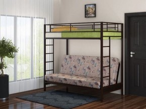 Кровать двухъярусная с диваном "Мадлен" (Коричневый/Бежевый) в Когалыме - kogalym.mebel-74.com | фото