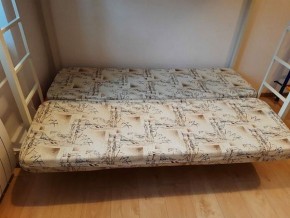 Кровать двухъярусная с диваном "Мадлен" (Серый/Фиолетовый) в Когалыме - kogalym.mebel-74.com | фото