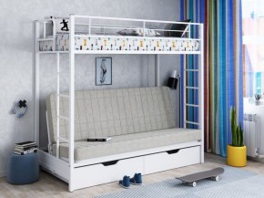 Кровать двухъярусная с диваном "Мадлен-ЯЯ" с ящиками в Когалыме - kogalym.mebel-74.com | фото