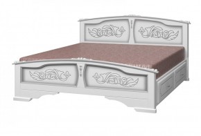 ЕЛЕНА Кровать из массива 1400 с 2-мя ящиками  в Когалыме - kogalym.mebel-74.com | фото