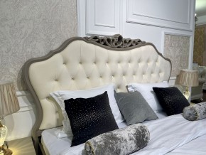 Кровать Мокко 1800 с мягким изголовьем + основание (серый камень) в Когалыме - kogalym.mebel-74.com | фото