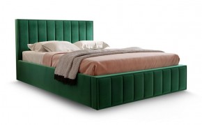Кровать "Вена" 1600 СТАНДАРТ Вариант 1 Мора зеленый + бельевой ящик с кроватным основанием и подъемным механизмом в Когалыме - kogalym.mebel-74.com | фото
